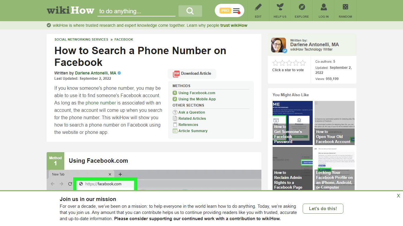 Simple Ways to Search a Phone Number on Facebook: 9 Steps - wikiHow